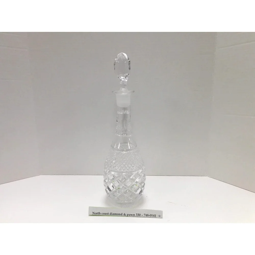 Vintage Heavy Cut Crystall Wine Decanter 12